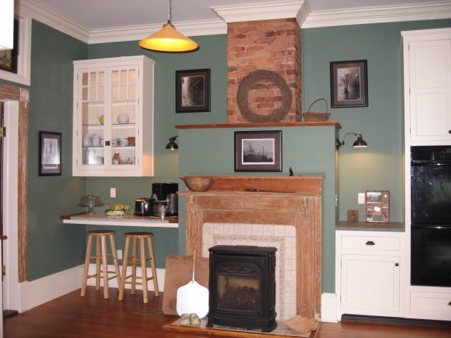 Fireplace wall